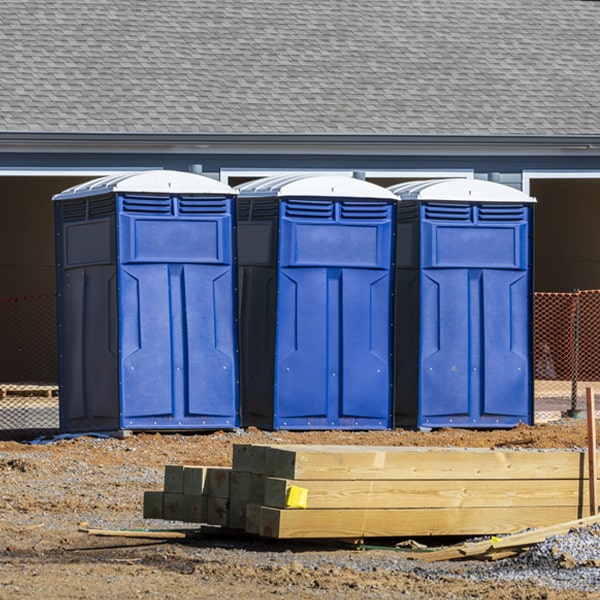 are there any restrictions on where i can place the portable toilets during my rental period in Deer Creek